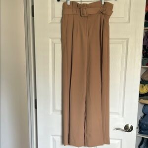Women's Tan/Camel Color High-Waisted Dress Pants